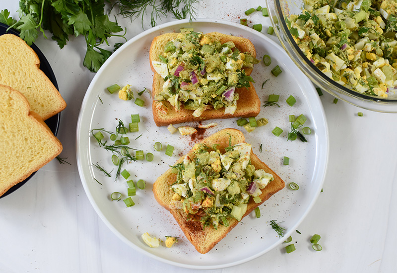 Avocado Egg Salad on Toast