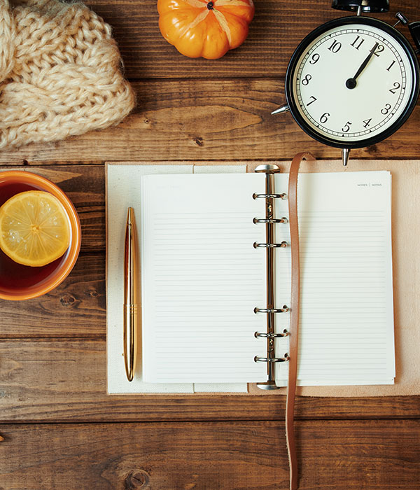 Fall Journal with Tea