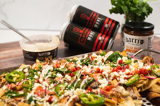 Grilled Pulled Pork Nachos