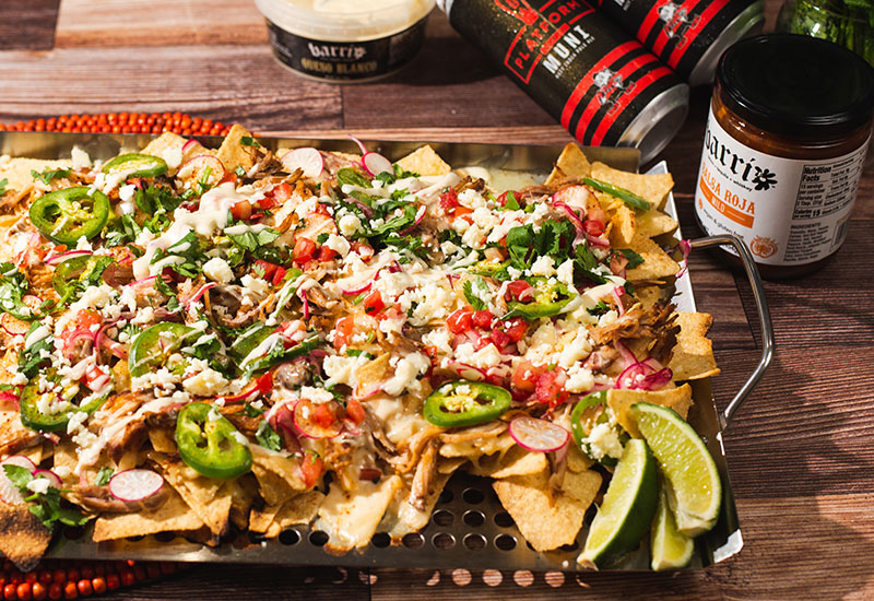 Grilled Pulled Pork Nachos