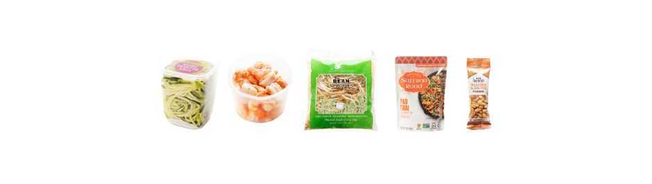 Zucchini and Shrimp Pad Thai