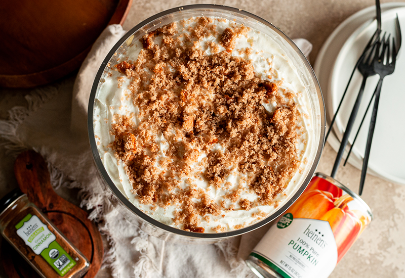 Pumpkin Gingerbread Trifle