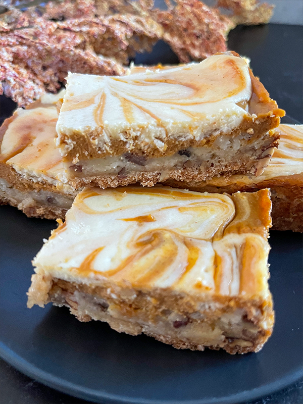 Sweet Potato Pecan Cheesecake Bars