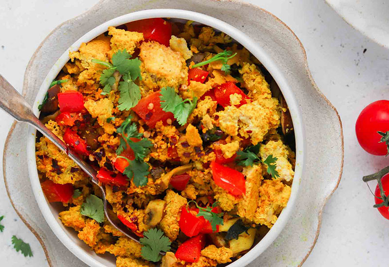 Mushroom Tofu Scramble