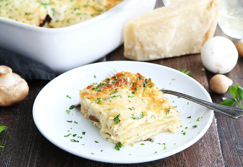 Creamy Wild Mushroom Lasagna