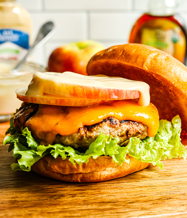Apple Cheddar Turkey Burger