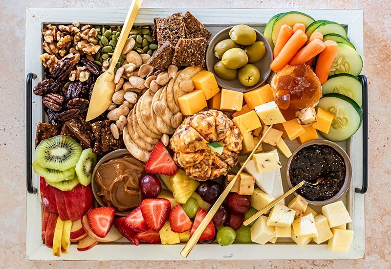 Easy Fall Cheese Board