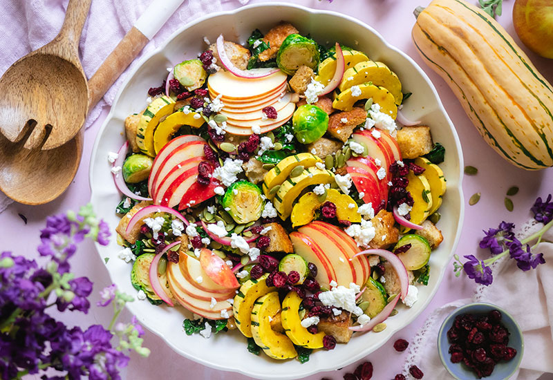 Fall Panzanella Salad