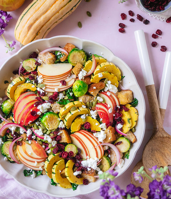 Fall Harvest Panzanellla Salad