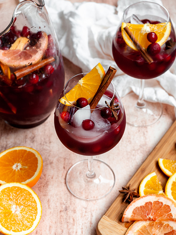Non-Alcoholic Winter Sangria