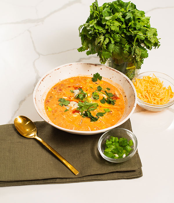 Slow Cooker Buffalo Chicken Chili