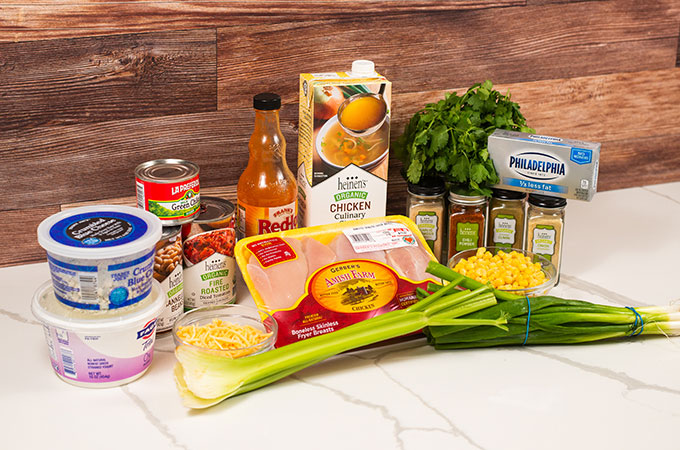 Slow Cooker Buffalo Chicken Chili Ingredients