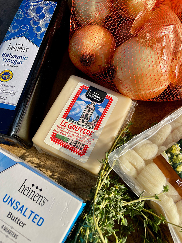 Cheesy French Onion Gnocchi Skillet