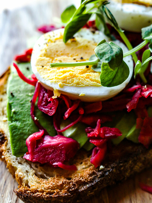 Sauerkraut Avocado Toast 2 Ways