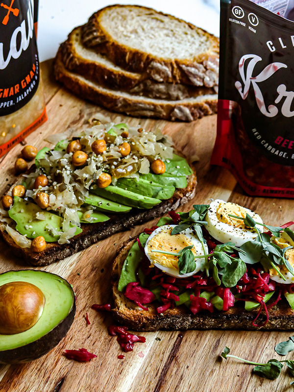 Heinen's Sauerkraut Avo Toast