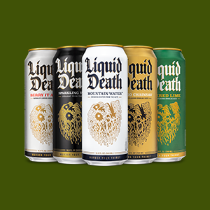 Liquid Death Flavored Waters