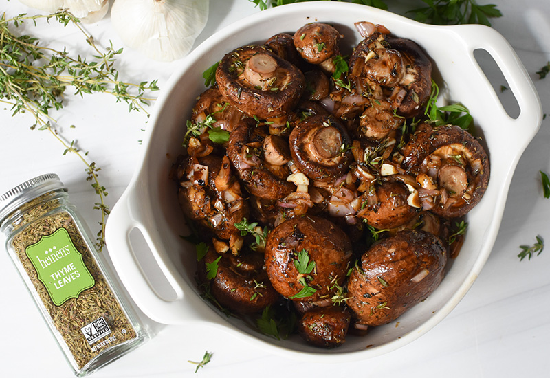 Roasted Balsamic Soy Mushrooms
