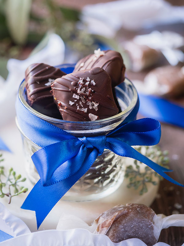 Date-Sweetened Chocolate-Covered Caramel Bites