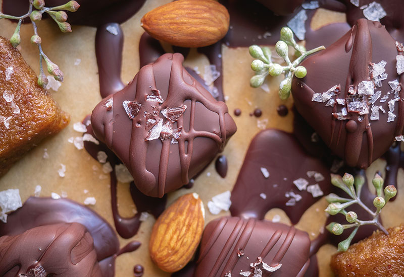 Date-Sweetened Chocolate-Covered Caramel Bites