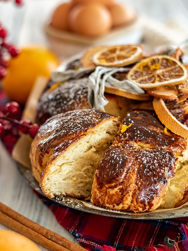 Orange Vanilla Cardamom Challah