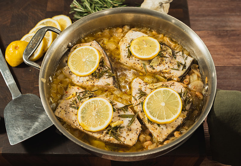 Baked Swordfish with Lemon