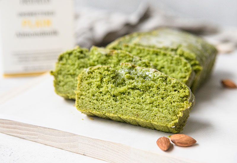 Matcha Almond Bread