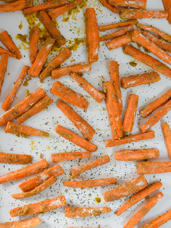 Chickpea Dusted Carrot Fries