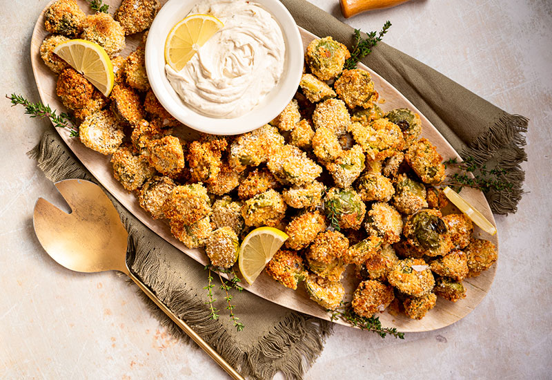 Baked Parmesan Brussels Sprouts