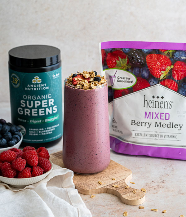 Berry and Super Greens Smoothie