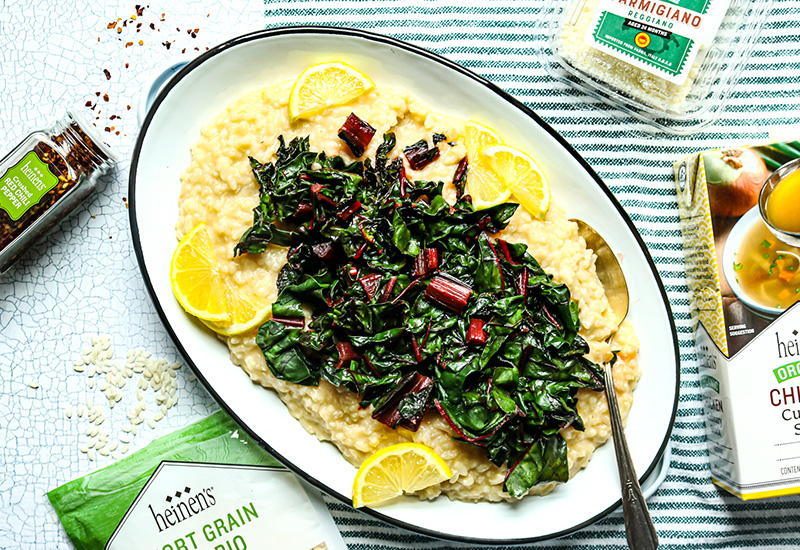 Lemon Risotto with Swiss Chard