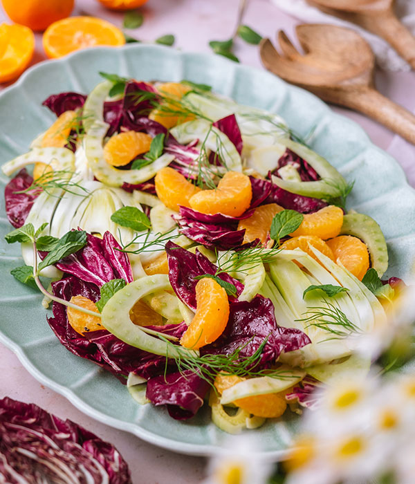 Mandarin Orange Salad with Fennel and Radicchio