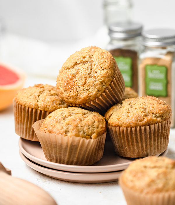 Vanilla Chai Grapefruit Ricotta Muffins