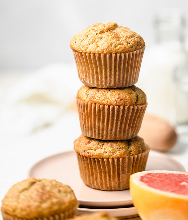 Vanilla Chai Grapefruit Ricotta Muffins