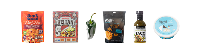 Vegan Chili Relleno Ingredients