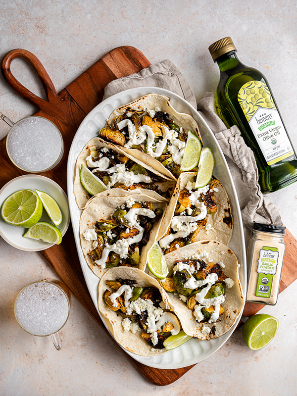 Spicy Brussels Sprouts Tacos