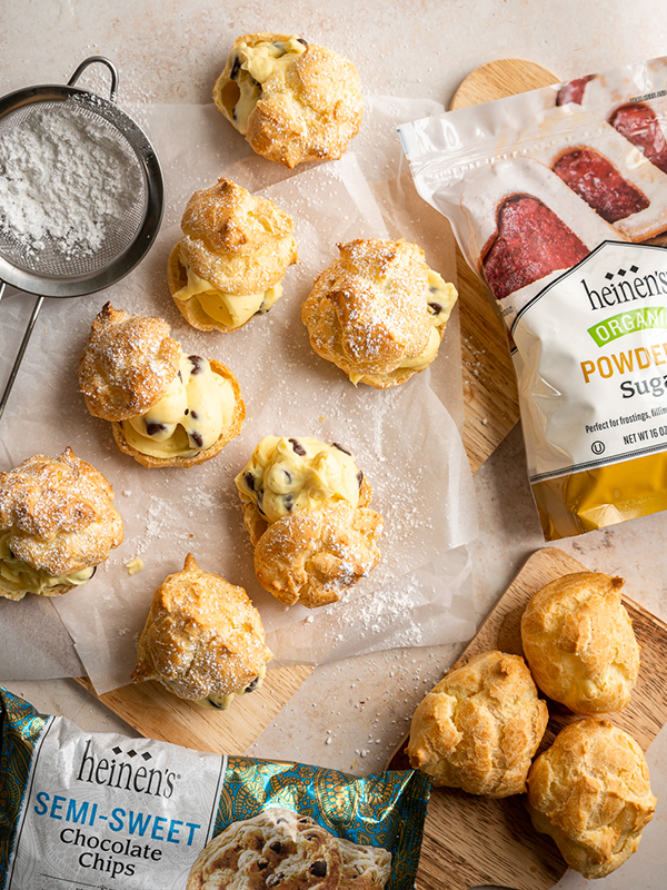 homemade mini cream puffs