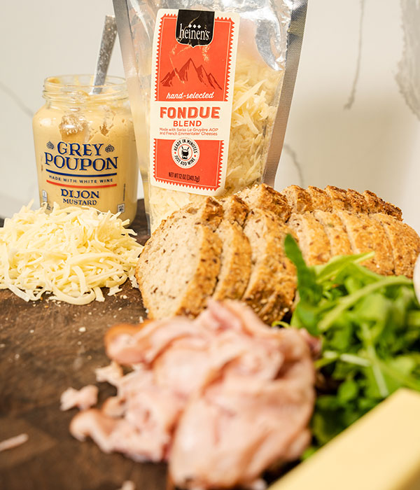 Grilled Ham and Cheese Sandwich Ingredients