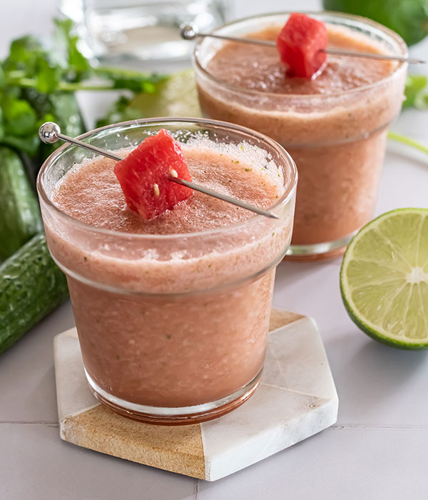 Cucumber Watermelon and Cilantro Margarita