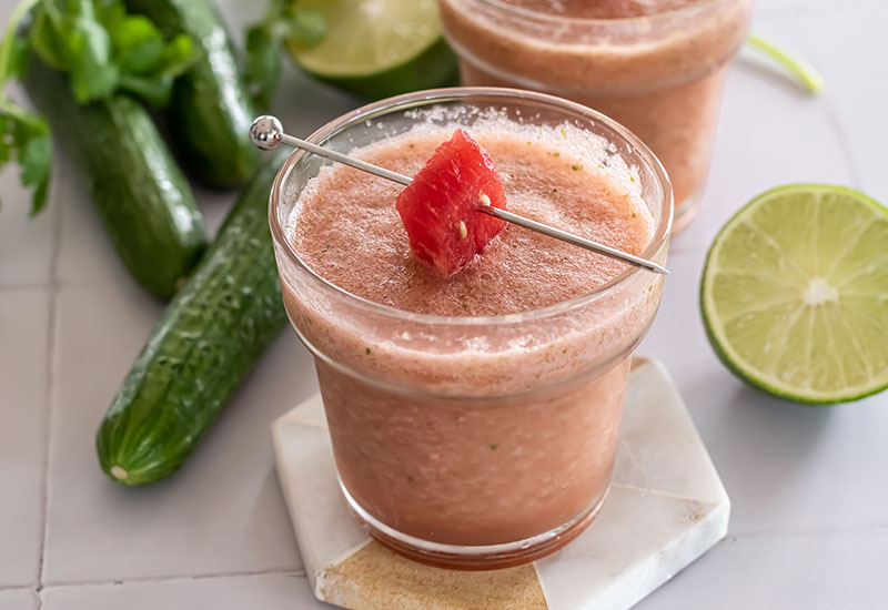 Cucumber Watermelon and Cilantro Margarita