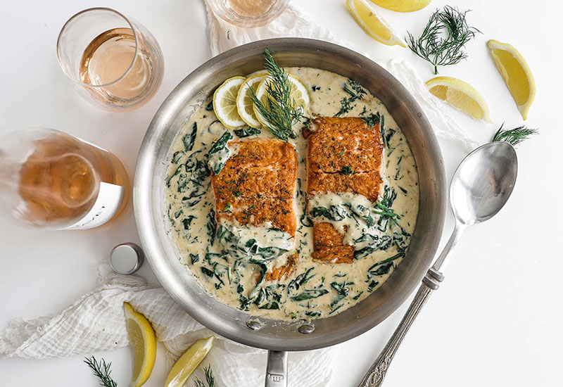 Creamy Rosé Salmon