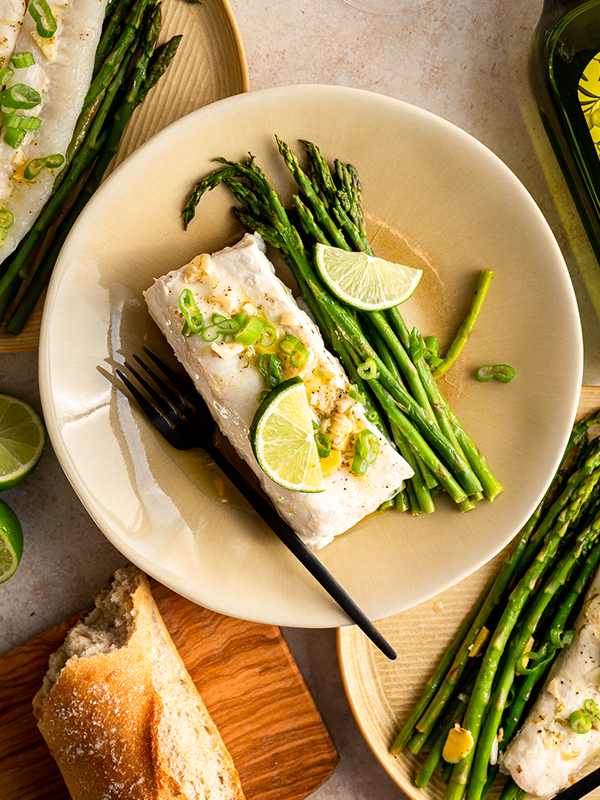 Honey Lime Halibut Foil Packets