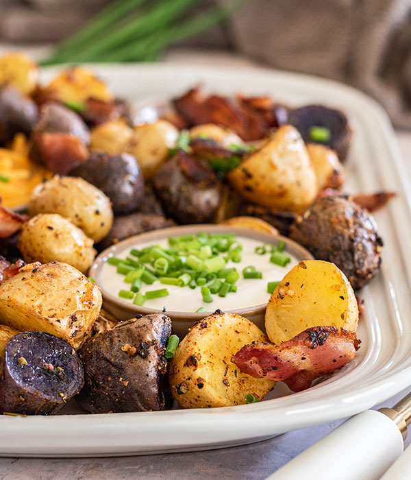 Loaded Mini Baked Potatoes