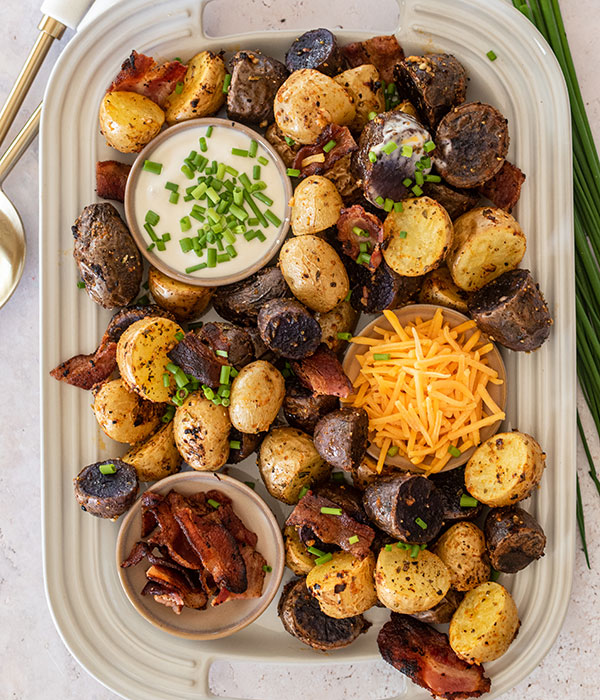 Loaded Mini Baked Potatoes