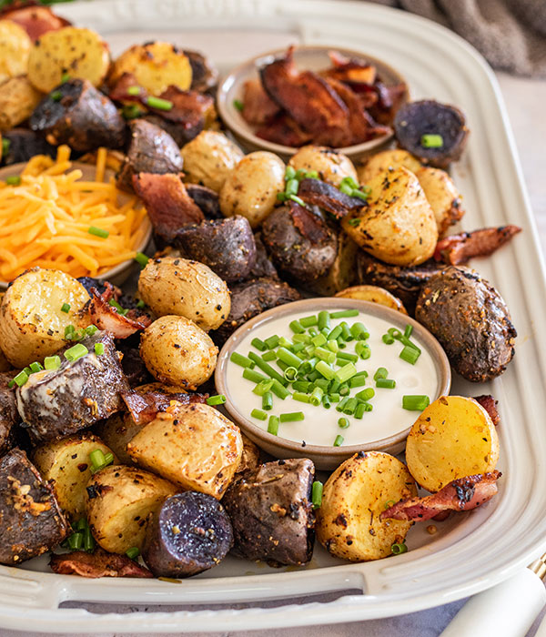 Loaded Mini Baked Potatoes