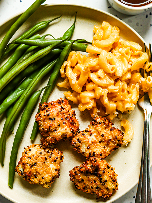 Crispy Quinoa Chicken Nuggets 