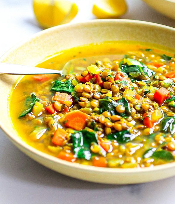 Turmeric Lentil Chia Soup