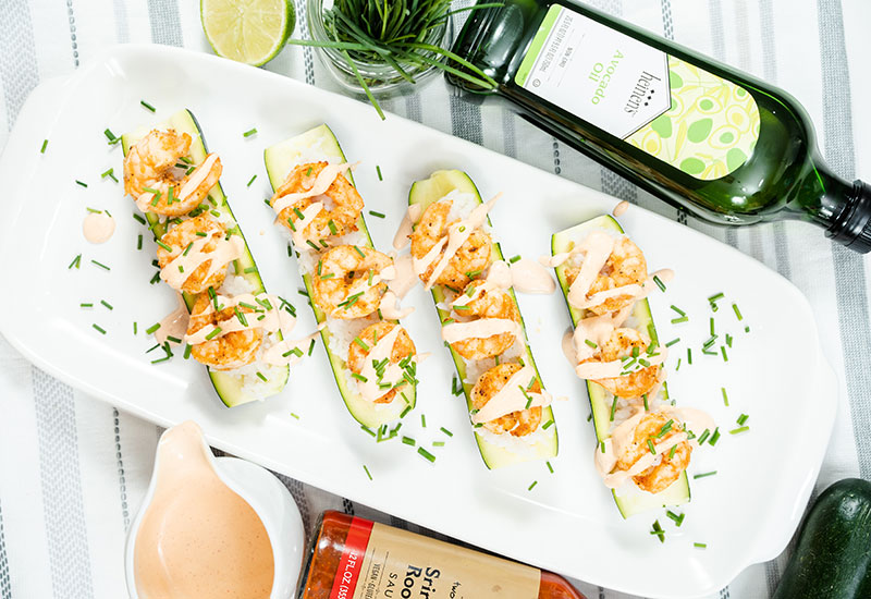 Zucchini Shrimp Boats