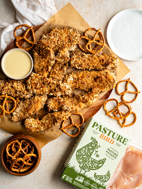Pretzel Crusted Chicken Tenders