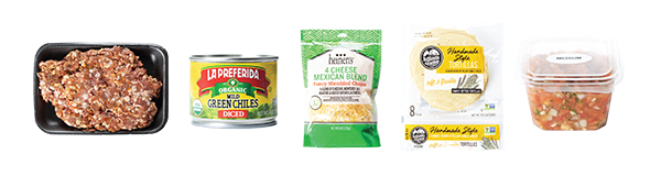 Queso Fundido Taco Ingredients