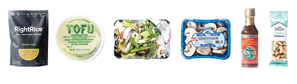 Tofu Rice Bowl Ingredients